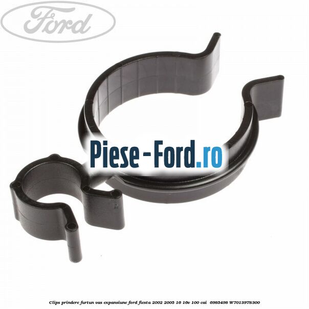 Clips prindere furtun vas expansiune Ford Fiesta 2002-2005 1.6 16V 100 cai #0A92EBADA0