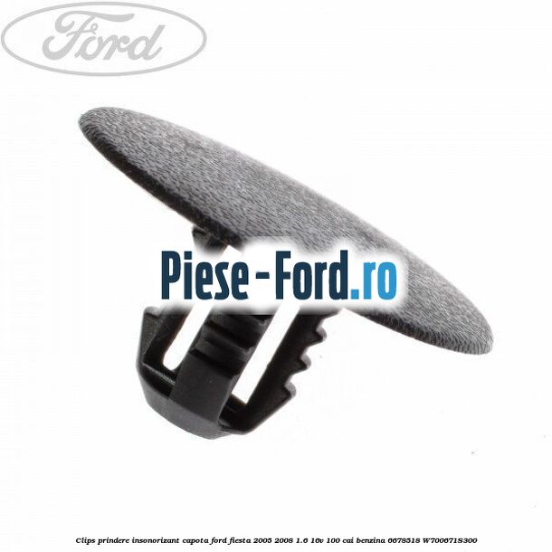 Clips prindere grila radiator , elemente plastic Ford Fiesta 2005-2008 1.6 16V 100 cai benzina