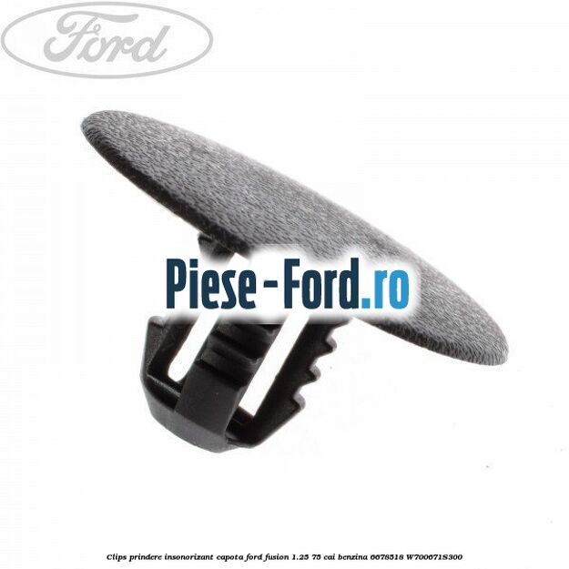 Clips prindere insonorizant capota Ford Fusion 1.25 75 cai benzina #380EE99249