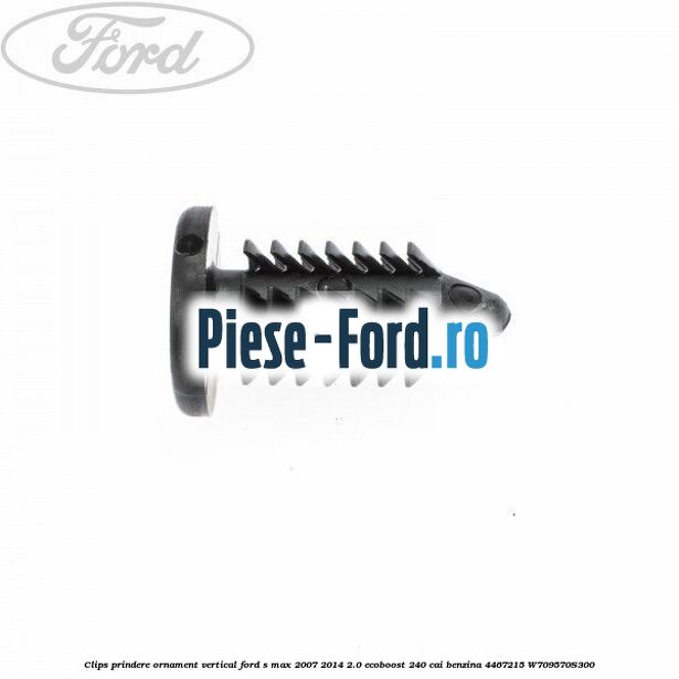 Clips prindere ornament vertical Ford S-Max 2007-2014 2.0 EcoBoost 240 cai benzina