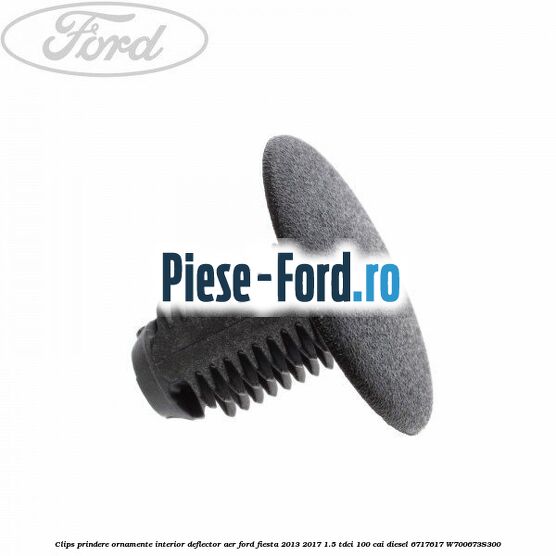 Clips prindere ornamente interior, deflector aer Ford Fiesta 2013-2017 1.5 TDCi 100 cai diesel #CFCA281FD6