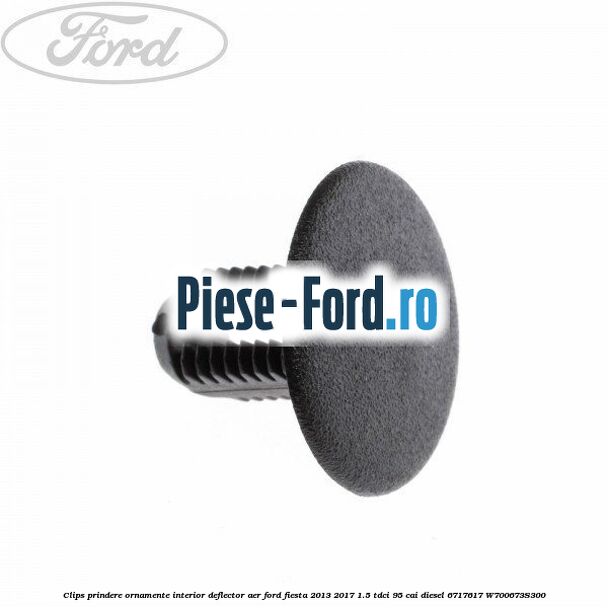 Clips prindere ornamente interior, deflector aer Ford Fiesta 2013-2017 1.5 TDCi 95 cai diesel