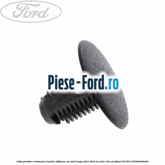 Clips prindere ornamente interior, deflector aer Ford Kuga 2013-2016 2.0 TDCi 120 cai diesel #147C1A744C