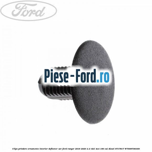 Clips prindere ornamente interior, deflector aer Ford Ranger 2016-2020 2.2 TDCi 4x4 160 cai diesel #4FC4A8B6F2