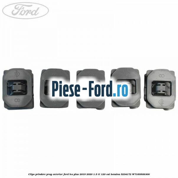 Clips prindere prag exterior Ford Ka plus 2019-2020 1.5 Ti 120 cai benzina #45938E1D4A