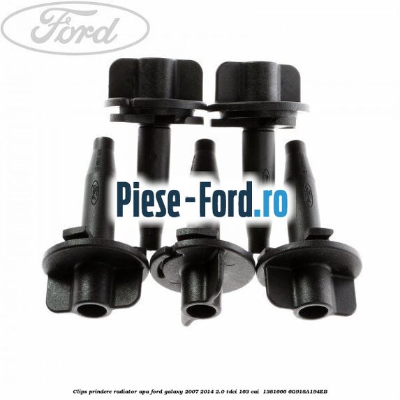 Clips prindere radiator apa Ford Galaxy 2007-2014 2.0 TDCi 163 cai  #CCEBE33C5E