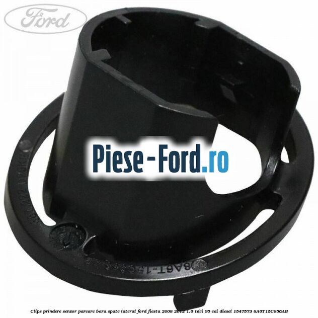Clips prindere senzor parcare bara spate centru Ford Fiesta 2008-2012 1.6 TDCi 95 cai diesel