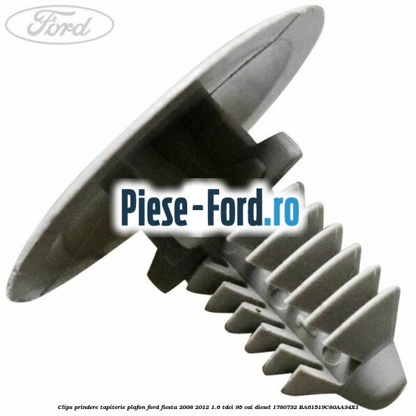 Clips prindere tapiterie plafon Ford Fiesta 2008-2012 1.6 TDCi 95 cai diesel