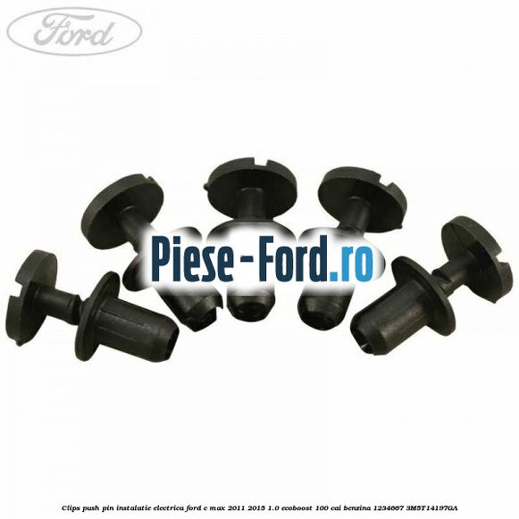 Clips prindere tapiterie plafon gri inchis Ford C-Max 2011-2015 1.0 EcoBoost 100 cai benzina