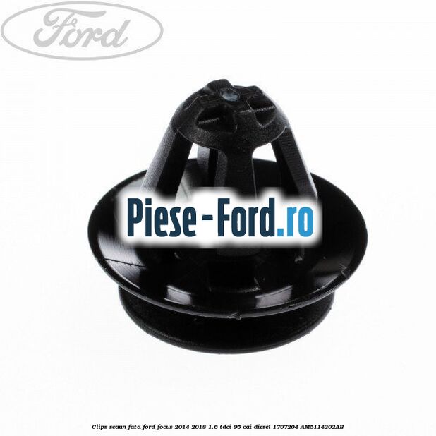 Clips rotund prindere lampa stop Ford Focus 2014-2018 1.6 TDCi 95 cai diesel