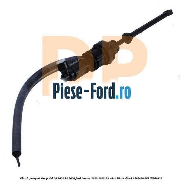 Clutch pump at the pedal (03/2002-12/2006) Ford Transit 2000-2006 2.4 TDE 115 cai diesel #2007505B39