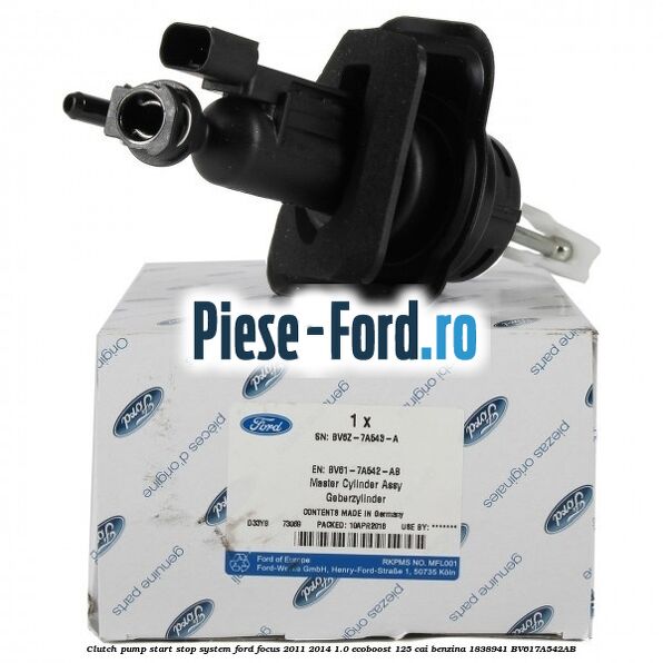 Clutch pump start-stop system Ford Focus 2011-2014 1.0 EcoBoost 125 cai benzina #96C0FC66E2
