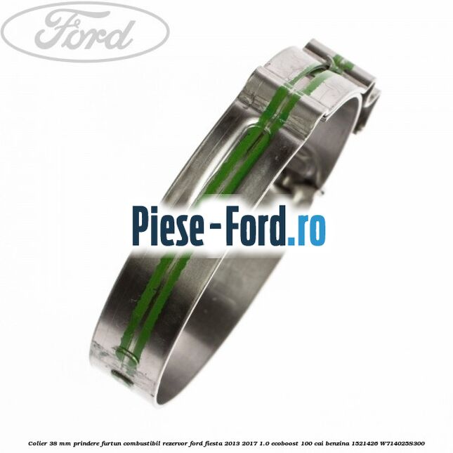 Colier 38 mm prindere furtun combustibil rezervor Ford Fiesta 2013-2017 1.0 EcoBoost 100 cai benzina
