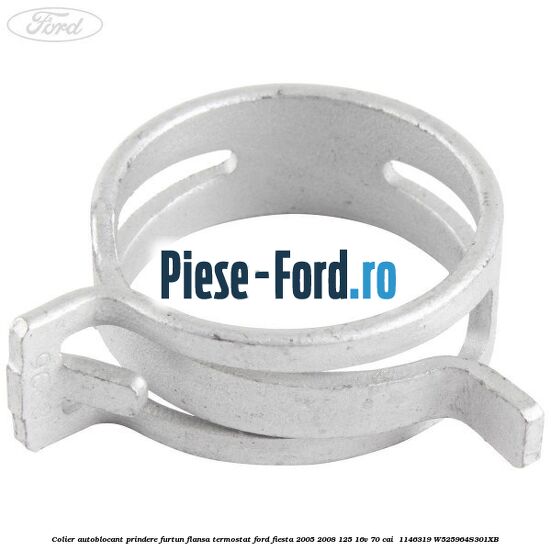 Colier autoblocant prindere furtun flansa termostat Ford Fiesta 2005-2008 1.25 16V 70 cai #34FC438CA1