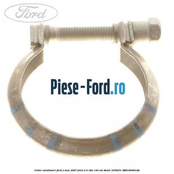 Clips prindere senzor presiune DPF push pin Ford S-Max 2007-2014 2.0 TDCi 130 cai diesel