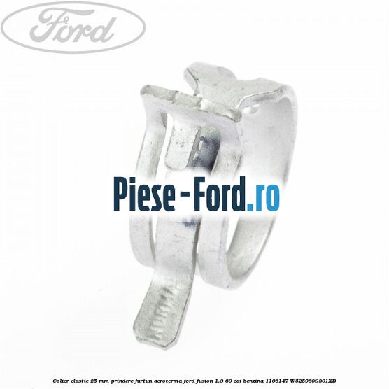 Colier elastic 25 mm prindere furtun aeroterma Ford Fusion 1.3 60 cai benzina