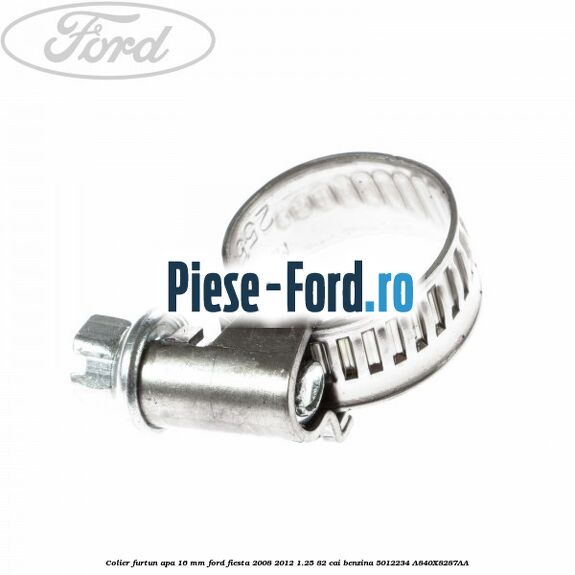 Colier furtun apa 16 mm Ford Fiesta 2008-2012 1.25 82 cai benzina