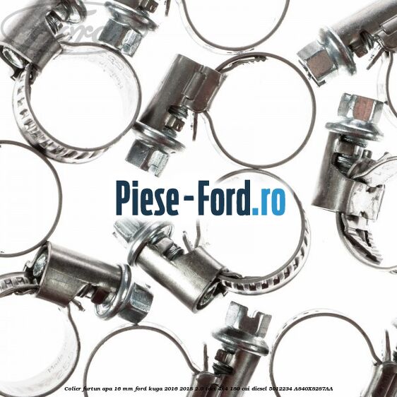 Colier furtun apa 16 mm Ford Kuga 2016-2018 2.0 TDCi 4x4 180 cai diesel #6E4925A0CD