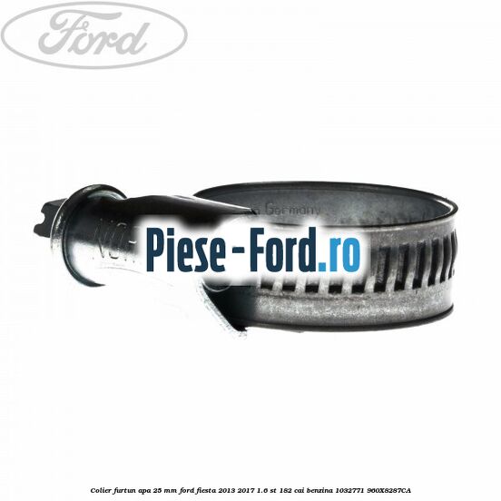 Colier furtun apa 25 mm Ford Fiesta 2013-2017 1.6 ST 182 cai benzina