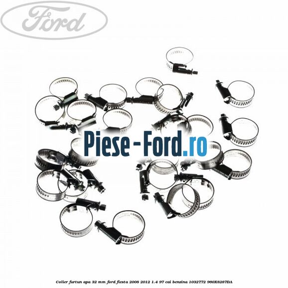 Colier furtun apa 25 mm Ford Fiesta 2008-2012 1.4 97 cai benzina