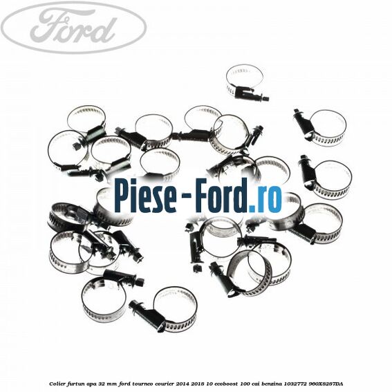 Colier furtun apa 32 mm Ford Tourneo Courier 2014-2018 1.0 EcoBoost 100 cai #5E91DBB8B1