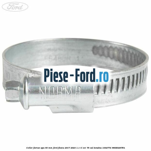 Colier furtun apa 50 mm Ford Fiesta 2017-2023 1.1 Ti-VCT 75 cai #A22C6CA58C Colier furtun apa 50 mm Ford Fiesta 2017-2023 1.1 Ti-VCT 75 cai benzina #A22C6CA58C