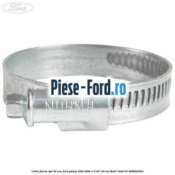 Colier furtun apa 50 mm Ford Galaxy 2000-2006 1.9 TDI 130 cai diesel #1BBEB1599B