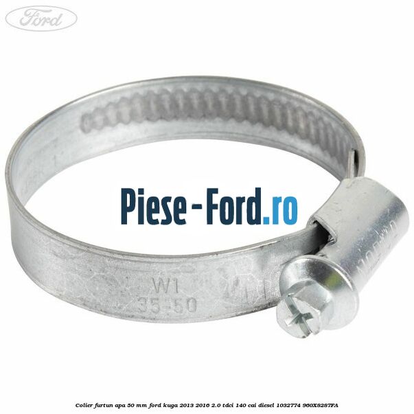 Colier furtun apa 50 mm Ford Kuga 2013-2016 2.0 TDCi 140 cai #A1D607044F Colier furtun apa 50 mm Ford Kuga 2013-2016 2.0 TDCi 140 cai diesel #A1D607044F