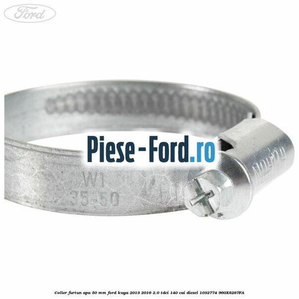 Colier furtun apa 50 mm Ford Kuga 2013-2016 2.0 TDCi 140 cai #A1D607044F Colier furtun apa 50 mm Ford Kuga 2013-2016 2.0 TDCi 140 cai diesel #A1D607044F