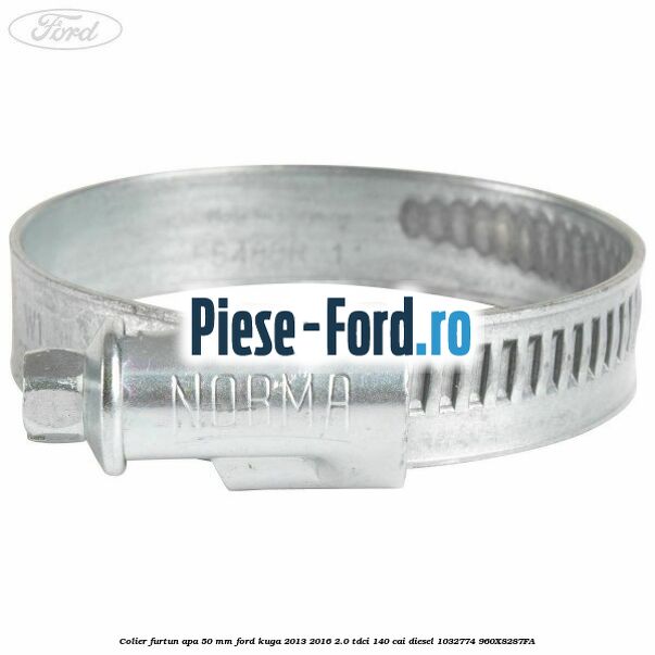 Colier furtun apa 50 mm Ford Kuga 2013-2016 2.0 TDCi 140 cai #A1D607044F Colier furtun apa 50 mm Ford Kuga 2013-2016 2.0 TDCi 140 cai diesel #A1D607044F