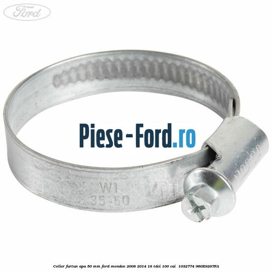Colier furtun apa 50 mm Ford Mondeo 2008-2014 1.8 TDCi 100 cai #497F3ED1C6