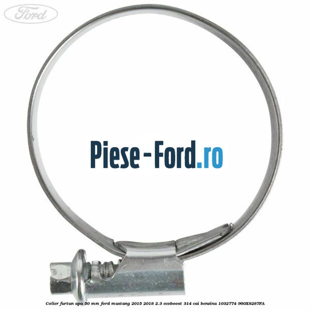 Colier furtun apa 50 mm Ford Mustang 2015-2018 2.3 EcoBoost 314 cai benzina #6B024B0F50