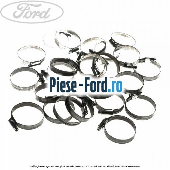 Colier furtun apa 60 mm Ford Transit 2014-2018 2.2 TDCi 155 cai diesel #62D8FA1C0B