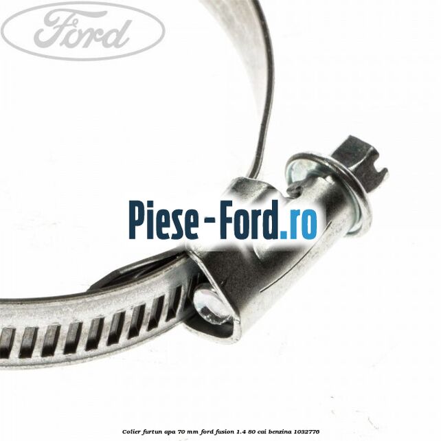 Colier furtun apa 70 mm Ford Fusion 1.4 80 cai #E8E2D461BE
