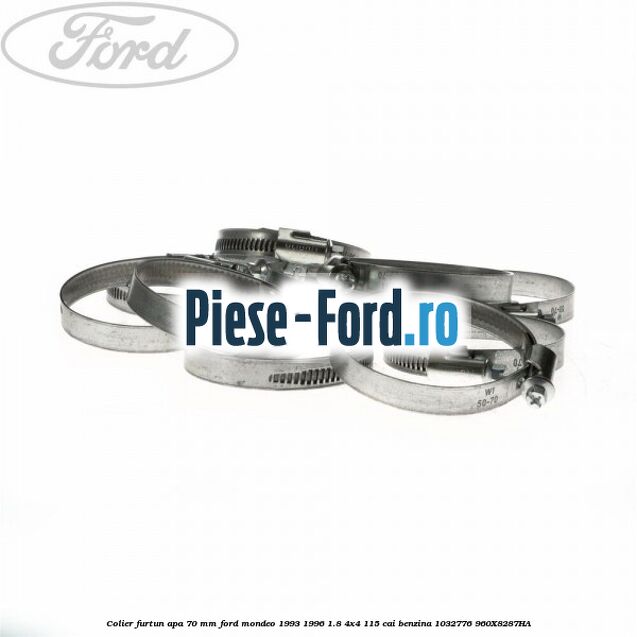 Colier furtun apa 70 mm Ford Mondeo 1993-1996 1.8 4x4 115 cai benzina #B9E68CCFC1