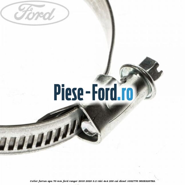 Colier furtun apa 70 mm Ford Ranger 2016-2020 3.2 TDCi 4x4 200 cai diesel #F5A2F7AEE7