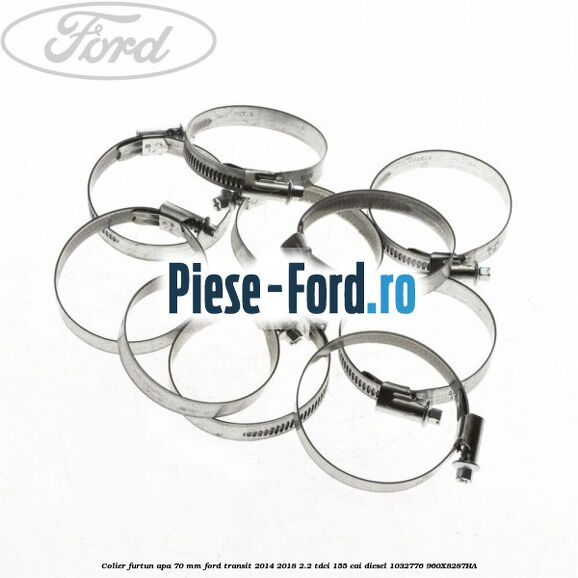 Colier furtun apa 70 mm Ford Transit 2014-2018 2.2 TDCi 155 cai diesel #89457C891F