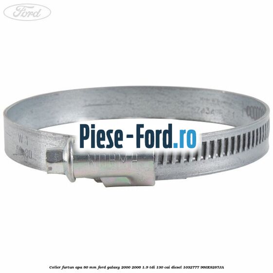 Colier furtun apa 80 mm Ford Galaxy 2000-2006 1.9 TDI 130 cai diesel #27AEDAD1A6