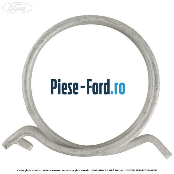 Colier furtun mare conducta carcasa termostat Ford Mondeo 2008-2014 1.8 TDCi 100 cai  #B378BBF5F3
