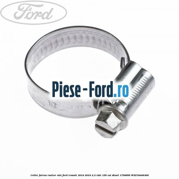 Colier furtun racitor ulei Ford Transit 2014-2018 2.2 TDCi 155 cai #F4B3640F15