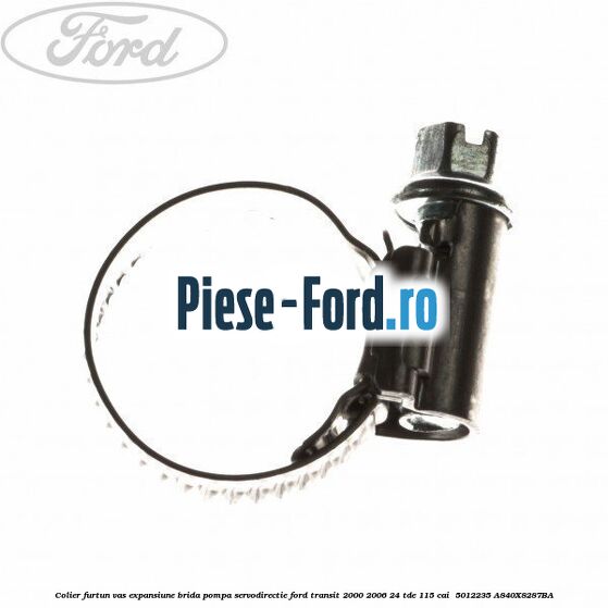 Colier furtun vas expansiune, brida pompa servodirectie Ford Transit 2000-2006 2.4 TDE 115 cai #128FF16D6B