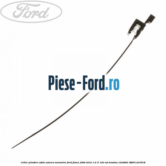 Colier plastic cu clips prindere caroserie 180 mm Ford Fiesta 2008-2012 1.6 Ti 120 cai benzina