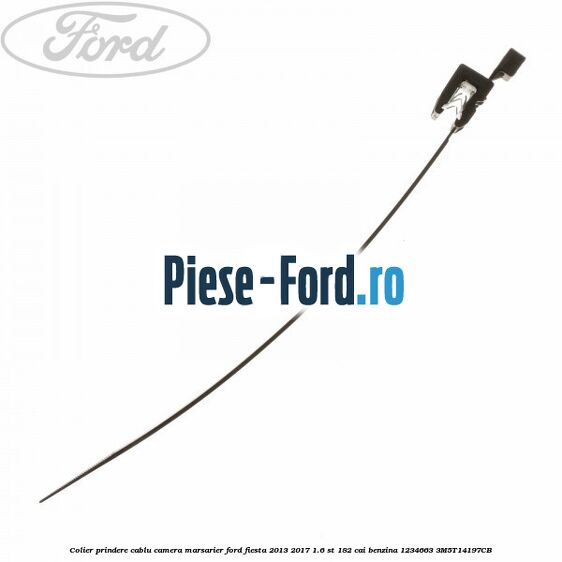 Colier plastic cu clips prindere caroserie 180 mm Ford Fiesta 2013-2017 1.6 ST 182 cai benzina