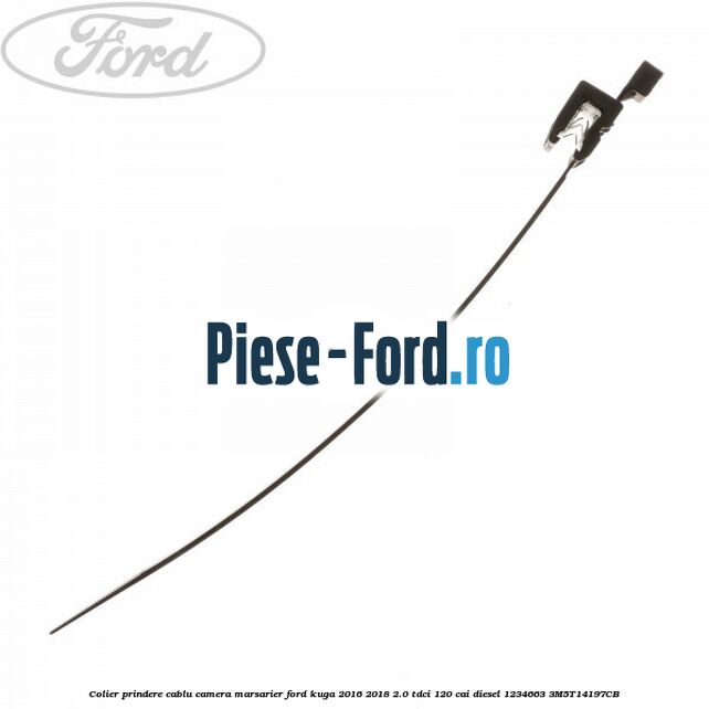 Colier plastic cu clips prindere caroserie 180 mm Ford Kuga 2016-2018 2.0 TDCi 120 cai diesel