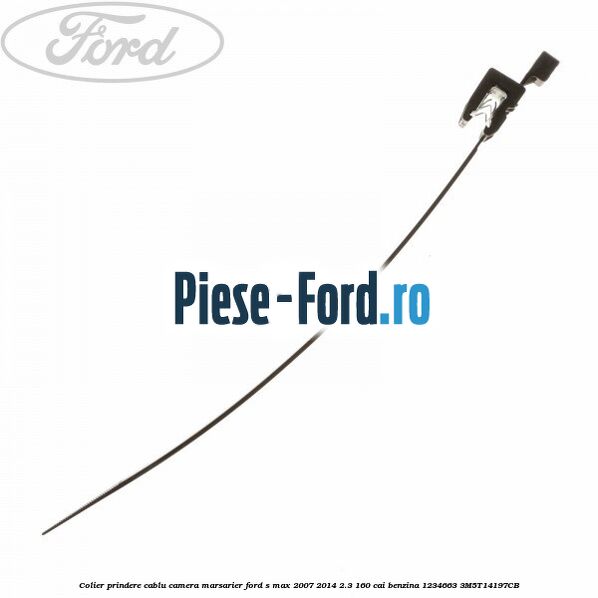 Colier plastic cu clips prindere caroserie 180 mm Ford S-Max 2007-2014 2.3 160 cai benzina
