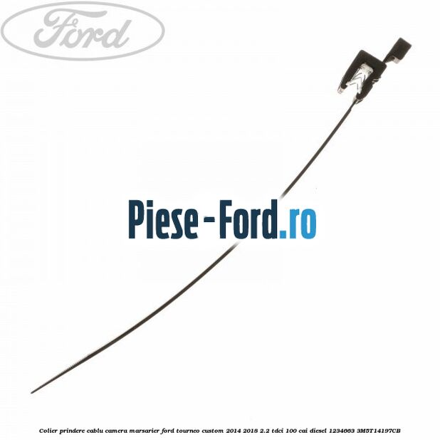 Colier plastic cu clips prindere caroserie 180 mm Ford Tourneo Custom 2014-2018 2.2 TDCi 100 cai diesel