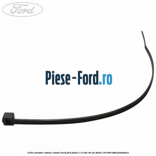 Colier prindere cablu centura sub scaun Ford Fusion 1.6 TDCi 90 cai diesel