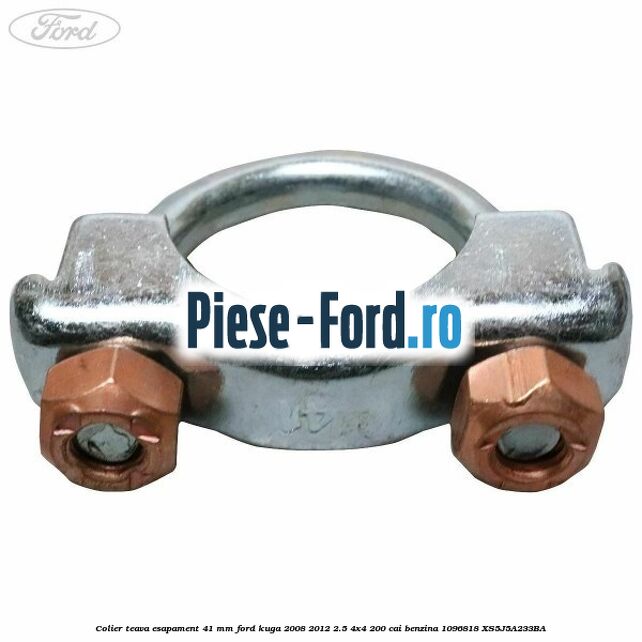 Colier teava esapament 41 MM Ford Kuga 2008-2012 2.5 4x4 200 cai benzina #21283644EC