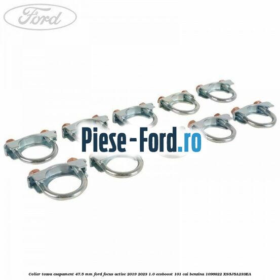 Colier teava esapament 47.5 MM Ford Focus Active 2019-2023 1.0 EcoBoost 101 cai #FA7305C594 Colier teava esapament 47.5 MM Ford Focus Active 2019-2023 1.0 EcoBoost 101 cai benzina #FA7305C594