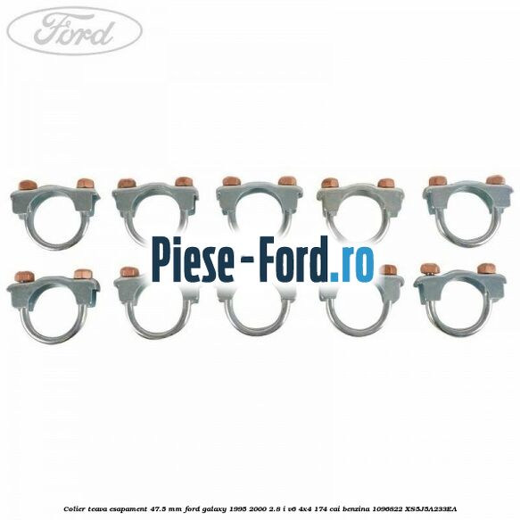 Colier teava esapament 47.5 MM Ford Galaxy 1995-2000 2.8 i V6 4x4 174 cai benzina #5E81016063